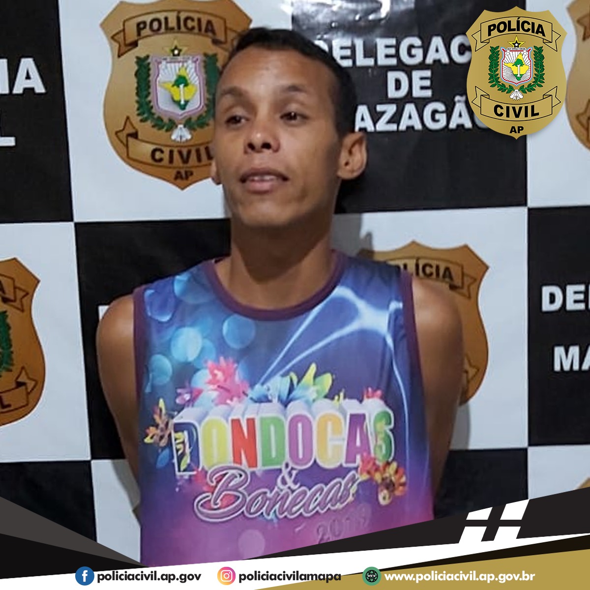 POLÍCIA CIVIL PRENDE HOMEM ACUSADO PELO CRIME DE VIOLÊNCIA DOMÉSTICA EM MAZAGÃO